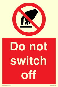 Do not switch off 